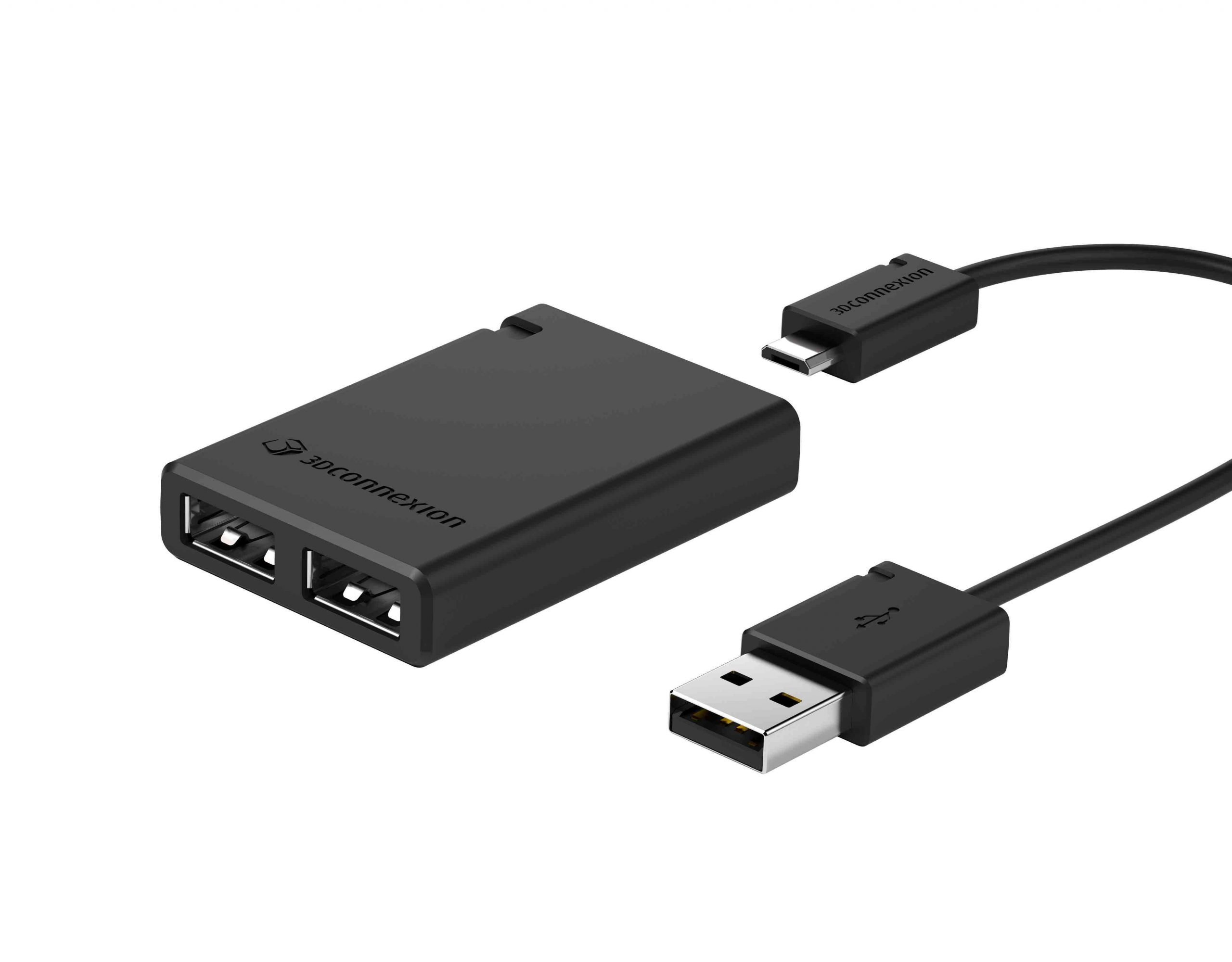 USB Twin Hub for 3Dconnexion CAD Engineering & Design Products