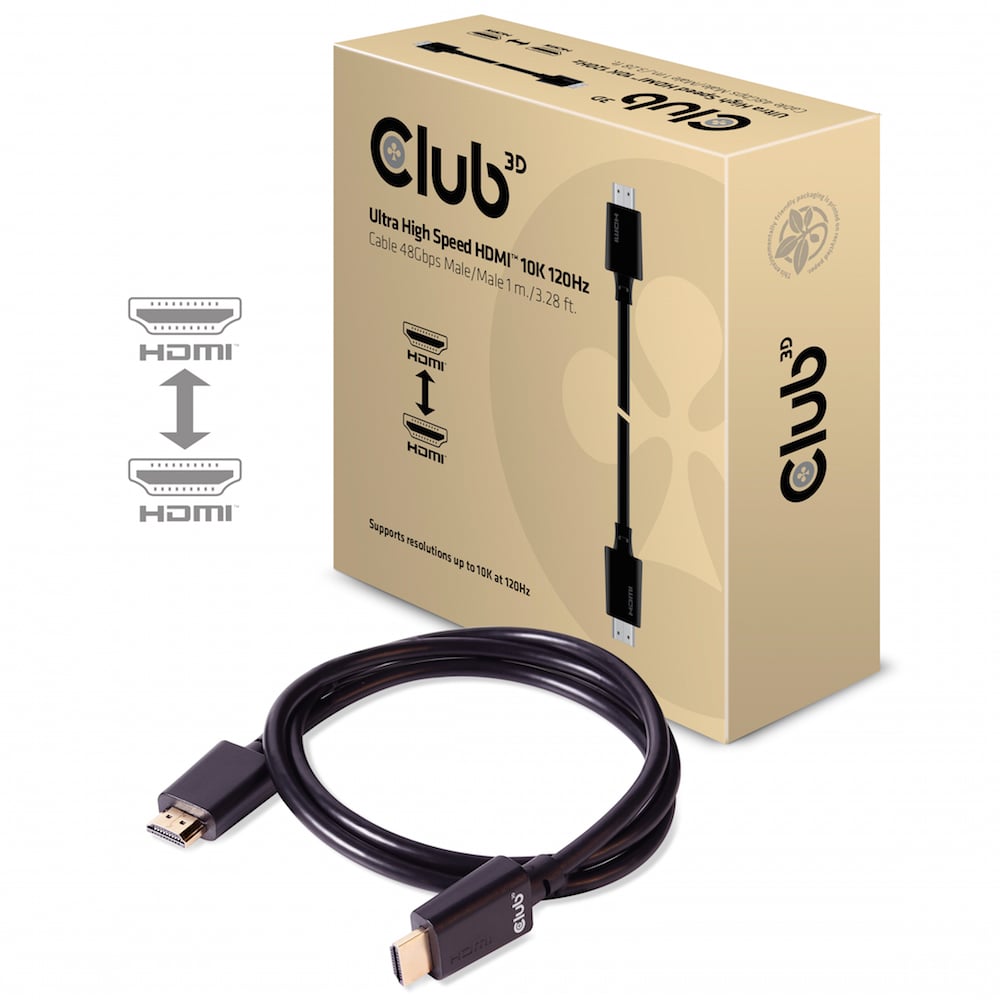 Club 3D Ultra High Speed HDMI 2.1 Certified Cable